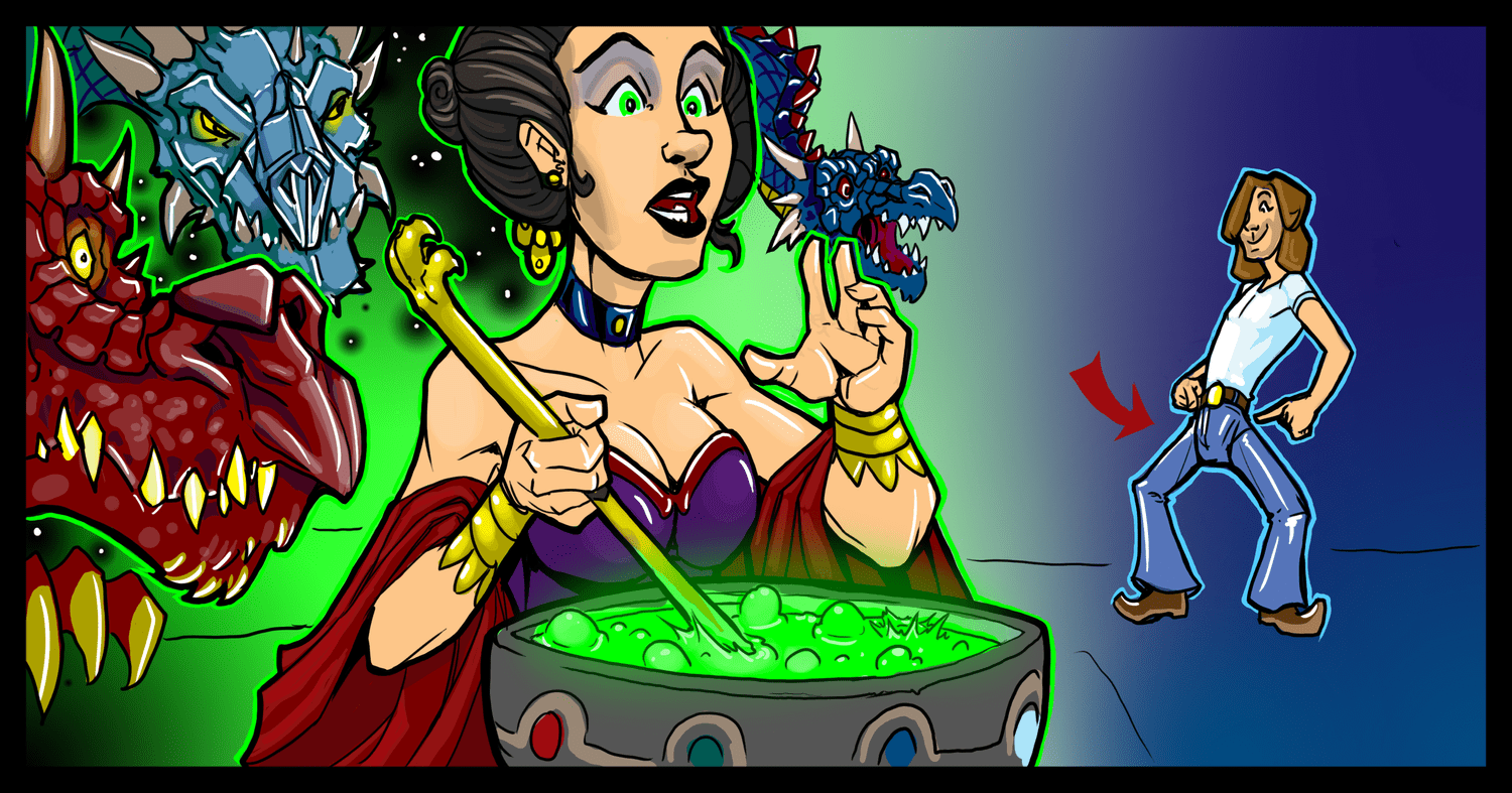 Tasha's Caustic Brew 5e Line 'em Up — Caverns &