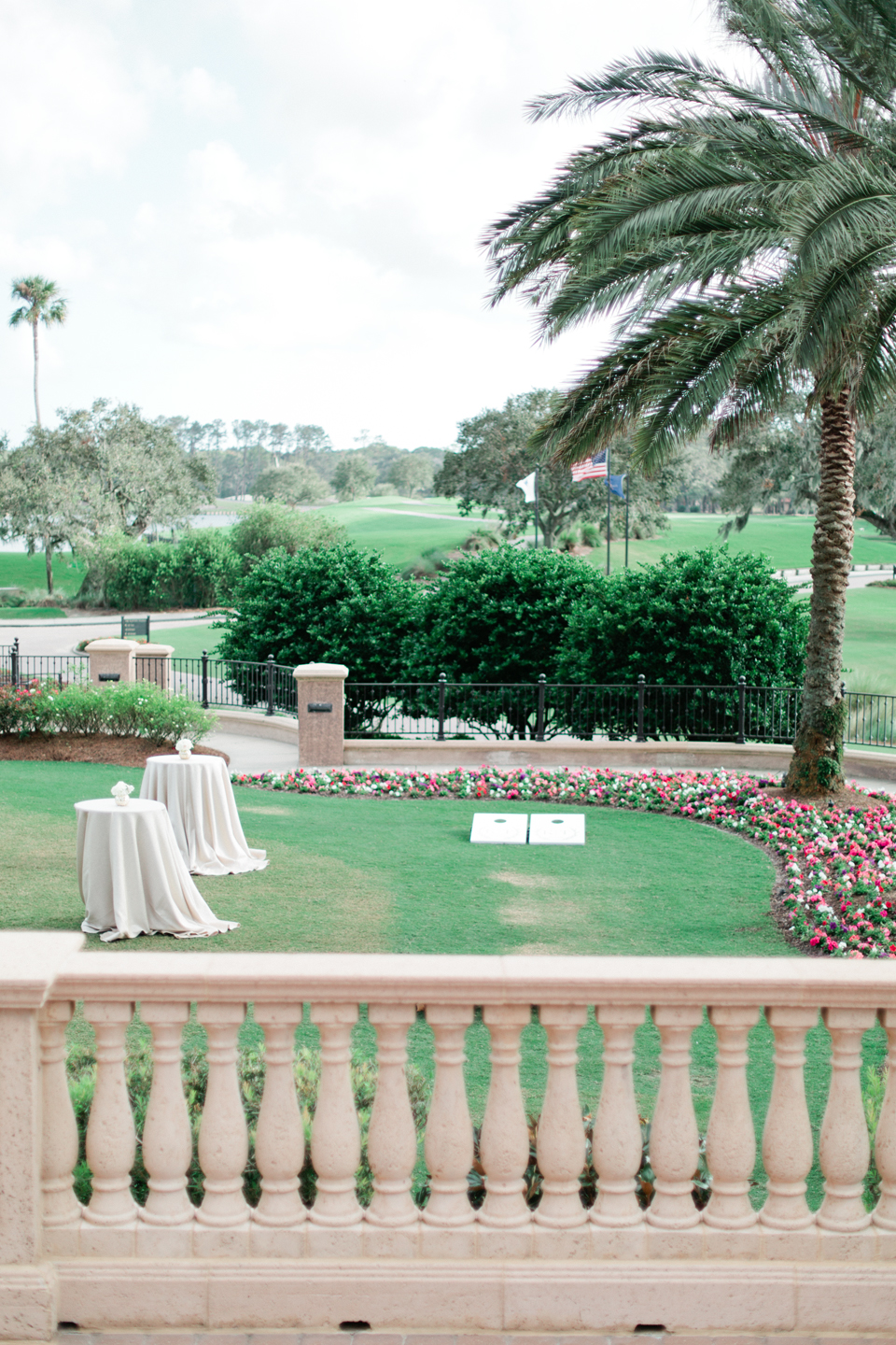 Image of cocktail hour set-up at TPC Sawgrass at Ponte Vedra, Florida