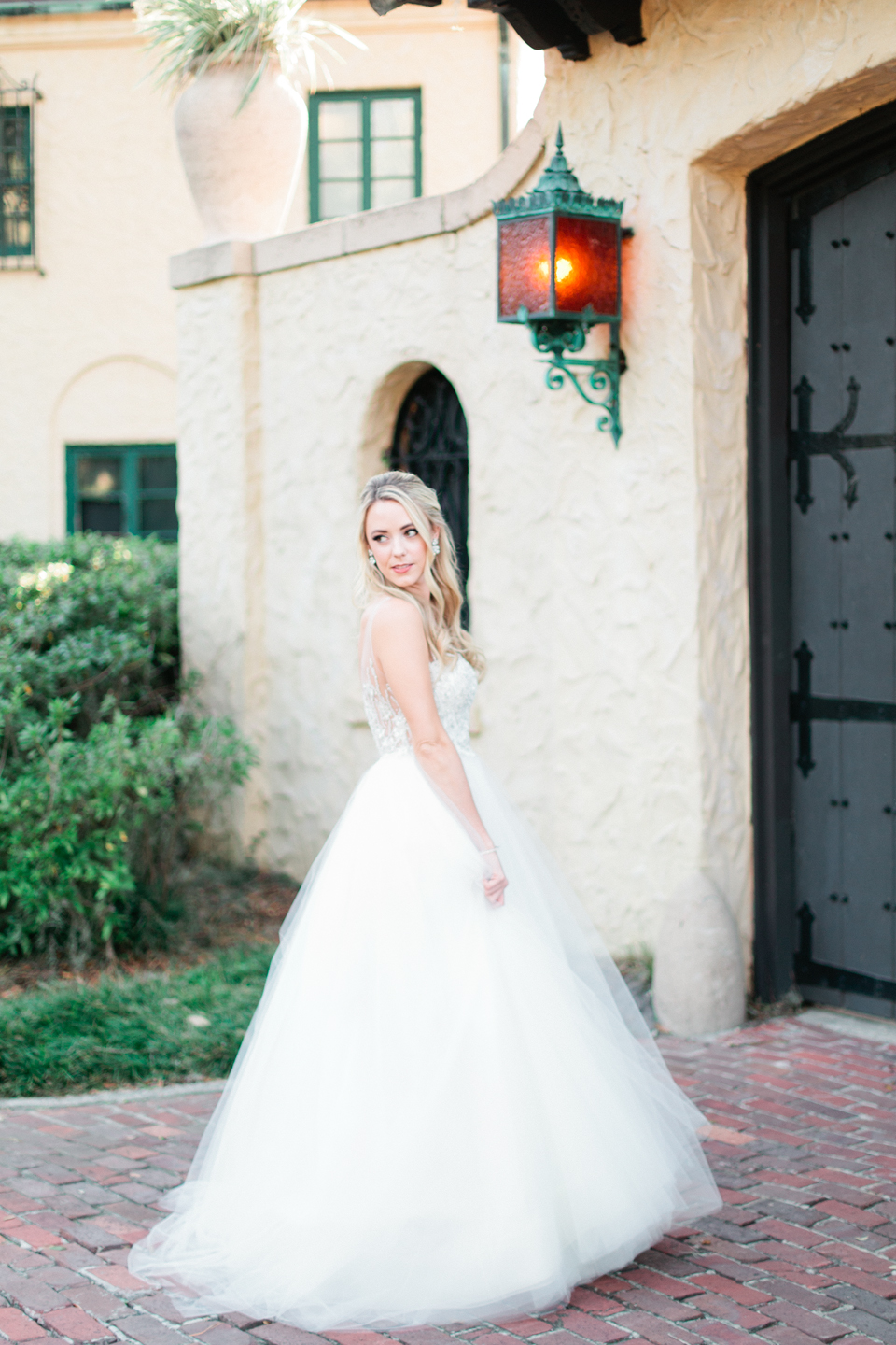 Image of a bride in a Calvet Couture wedding gown at the Epping Forest Yacht Club in Jacksonville, Florida