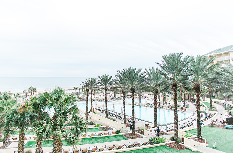 Image of the pool landscape of the Omni Amelia Island Plantation Resort.