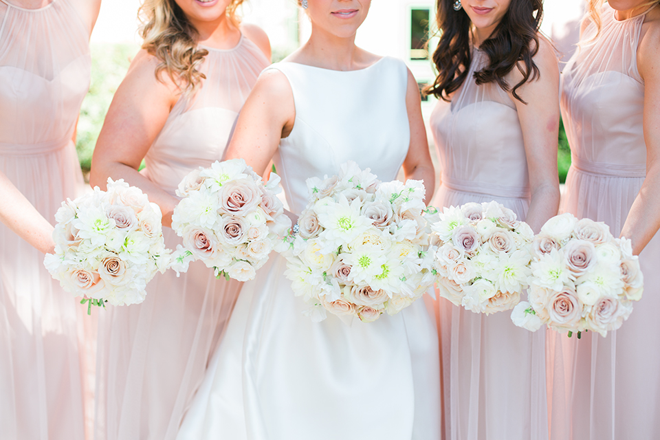 Bridesmaids and Bride bouquets on a wedding day at The Vinoy in St. Pete, Florida | Debra Eby Photography Co.