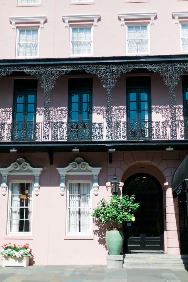 Front entrance to The Mills House, historic Charleston, South Carolina