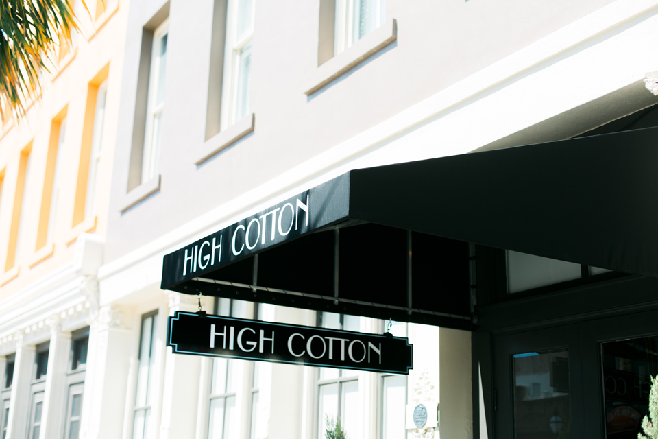 High Cotton restaurant in historic Charleston, South Carolina