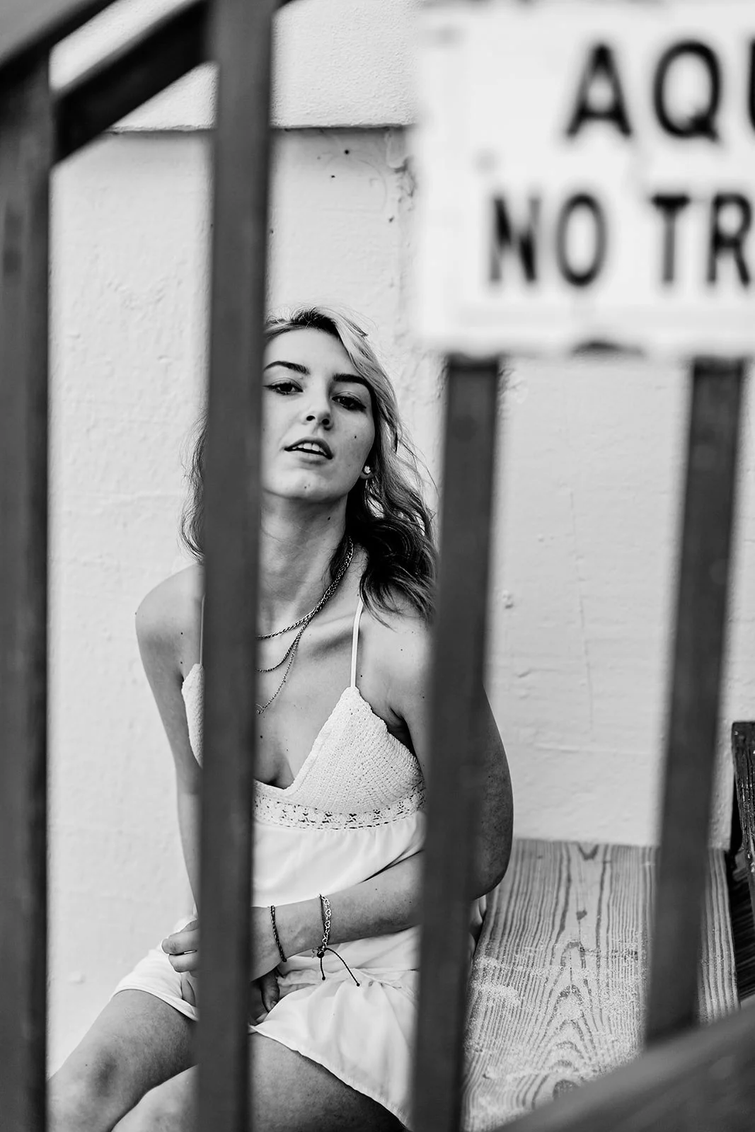 Senior girl photographed outdoors during an editorial portrait session