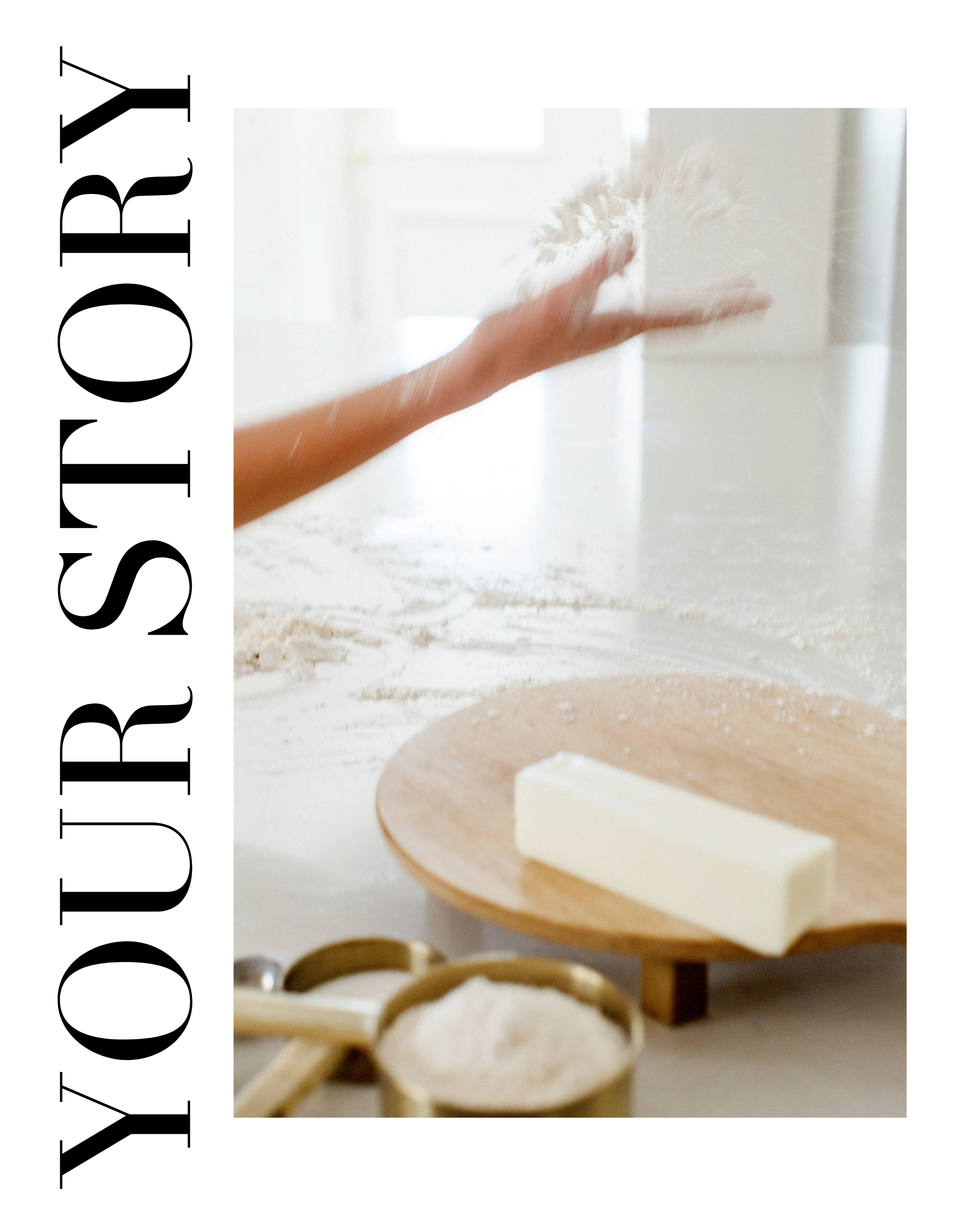 Small business owner of a bakery photographed in natural light for brand imagery