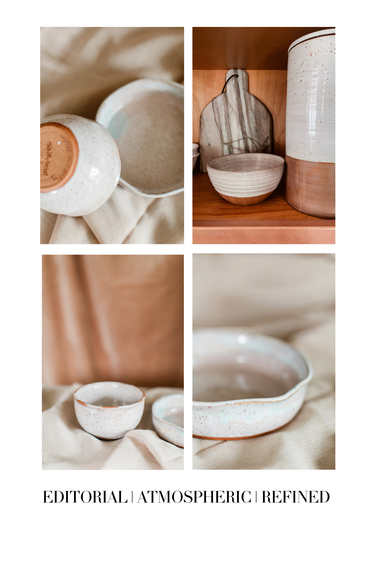 Editorial brand photography of pottery in Ormond Beach, Florida