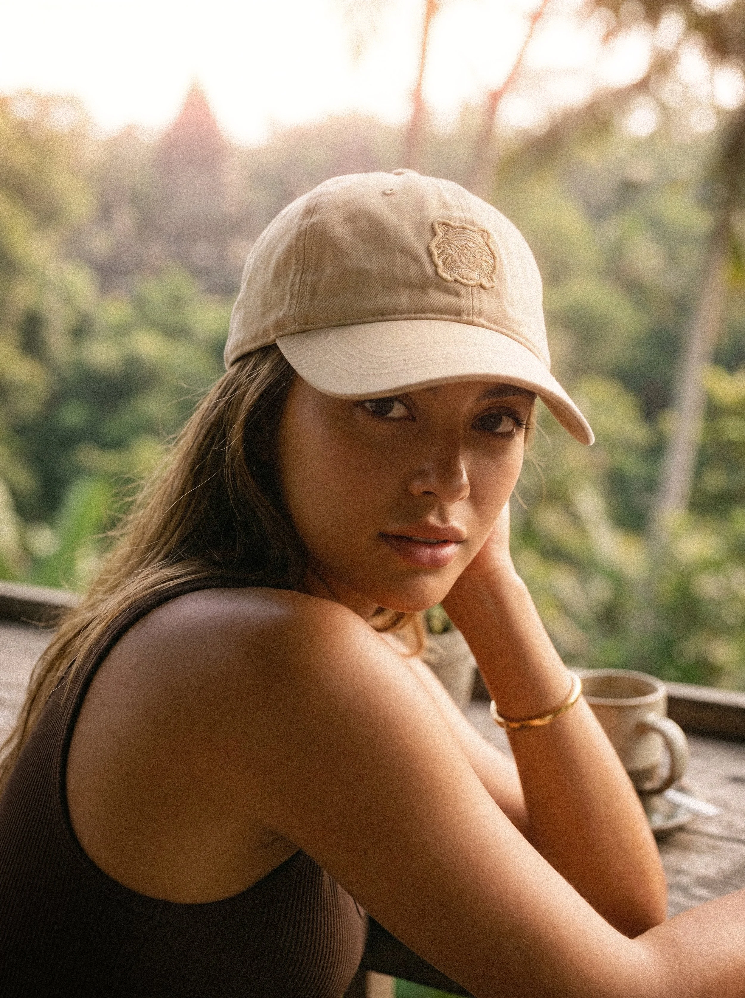 Classic Sand Tiger Strapback – Tonal Embroidered Tiger Cap