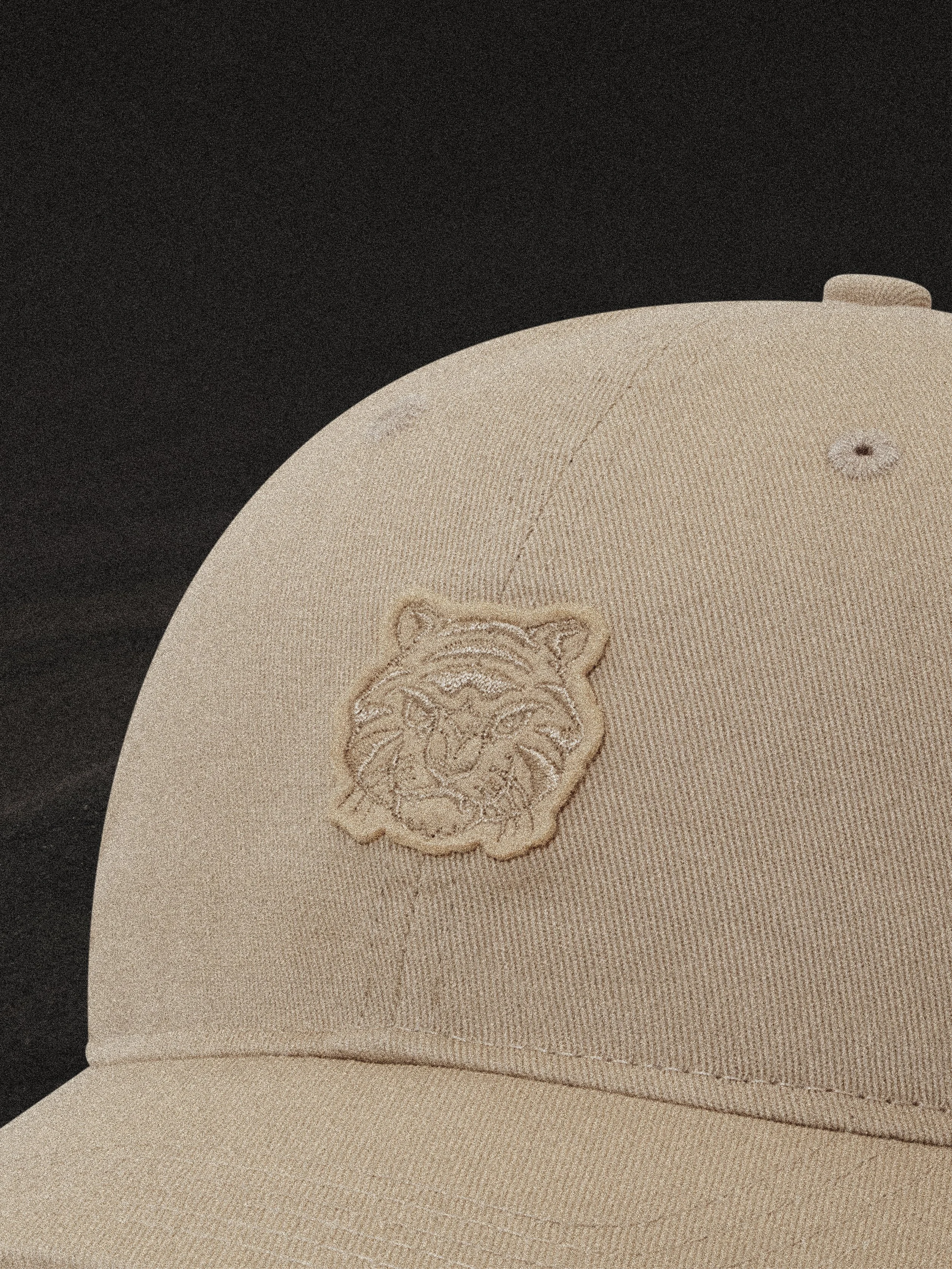 Classic Sand Tiger Strapback – Tonal Tiger Embroidery Detail
