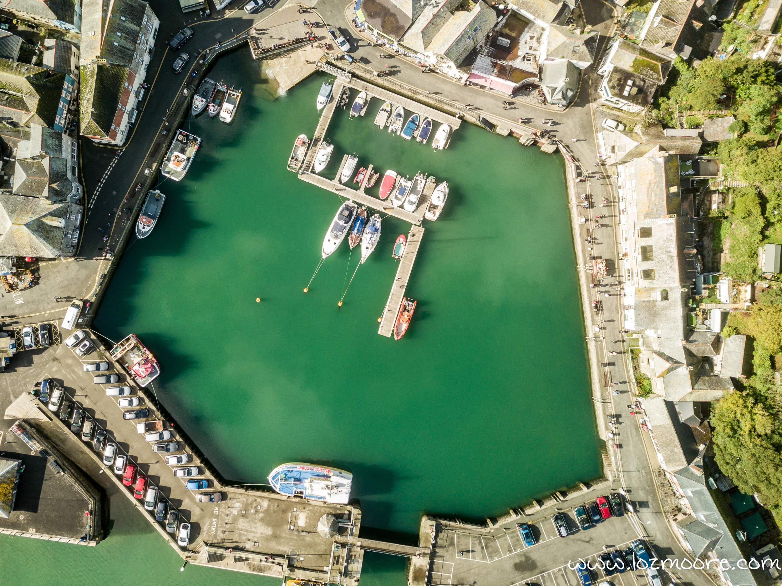 Padstow Harbour from above