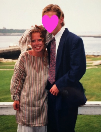 Dressed up for the end of summer party, Star Island, NH.