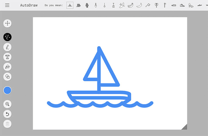 AutoDraw, a drawing tool that pairs machine learning with drawings