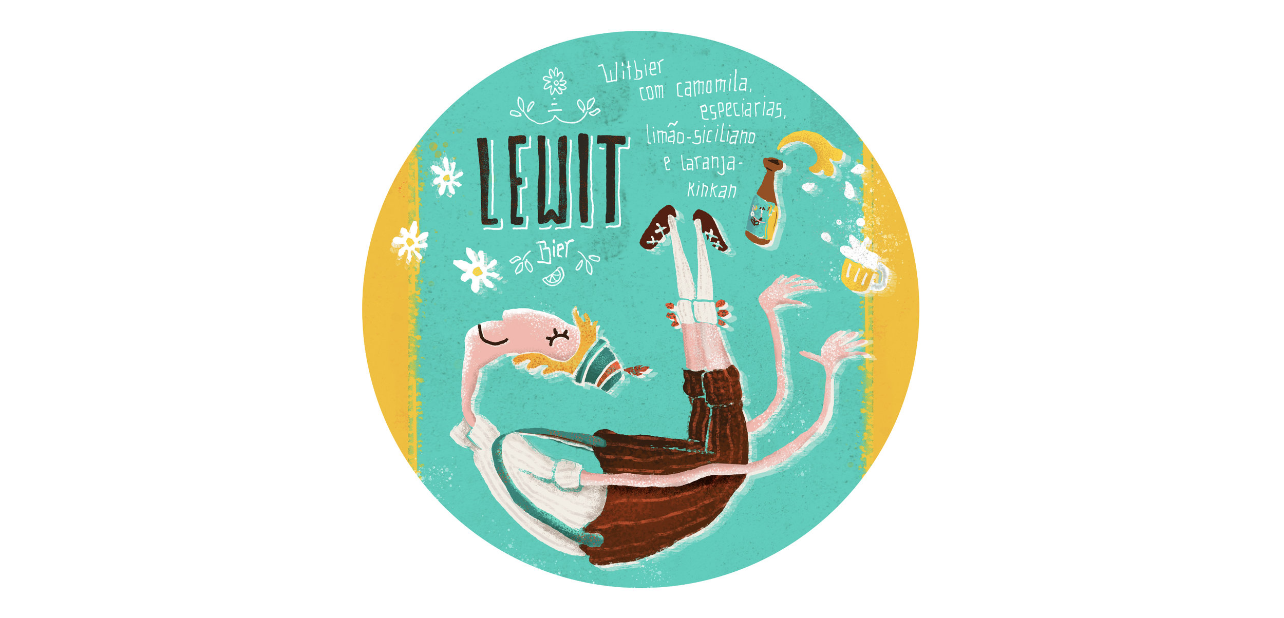 A Witbier w/camomile label launching in 2018.