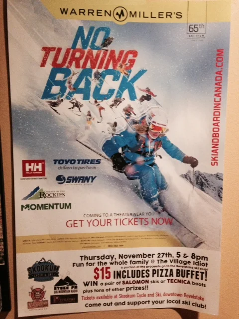 Warren Miller's - There's No Turning Back / Pizza Buffet