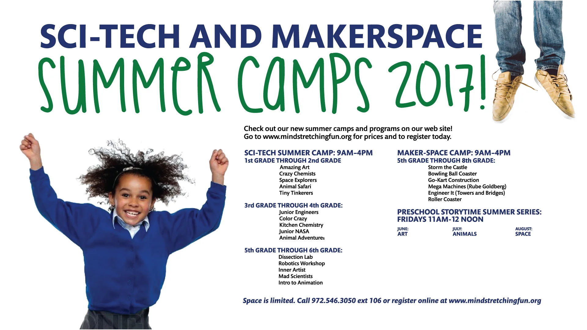 SCI-TECH DISCOVERY CENTER MONITOR CAMP SCHEDULE