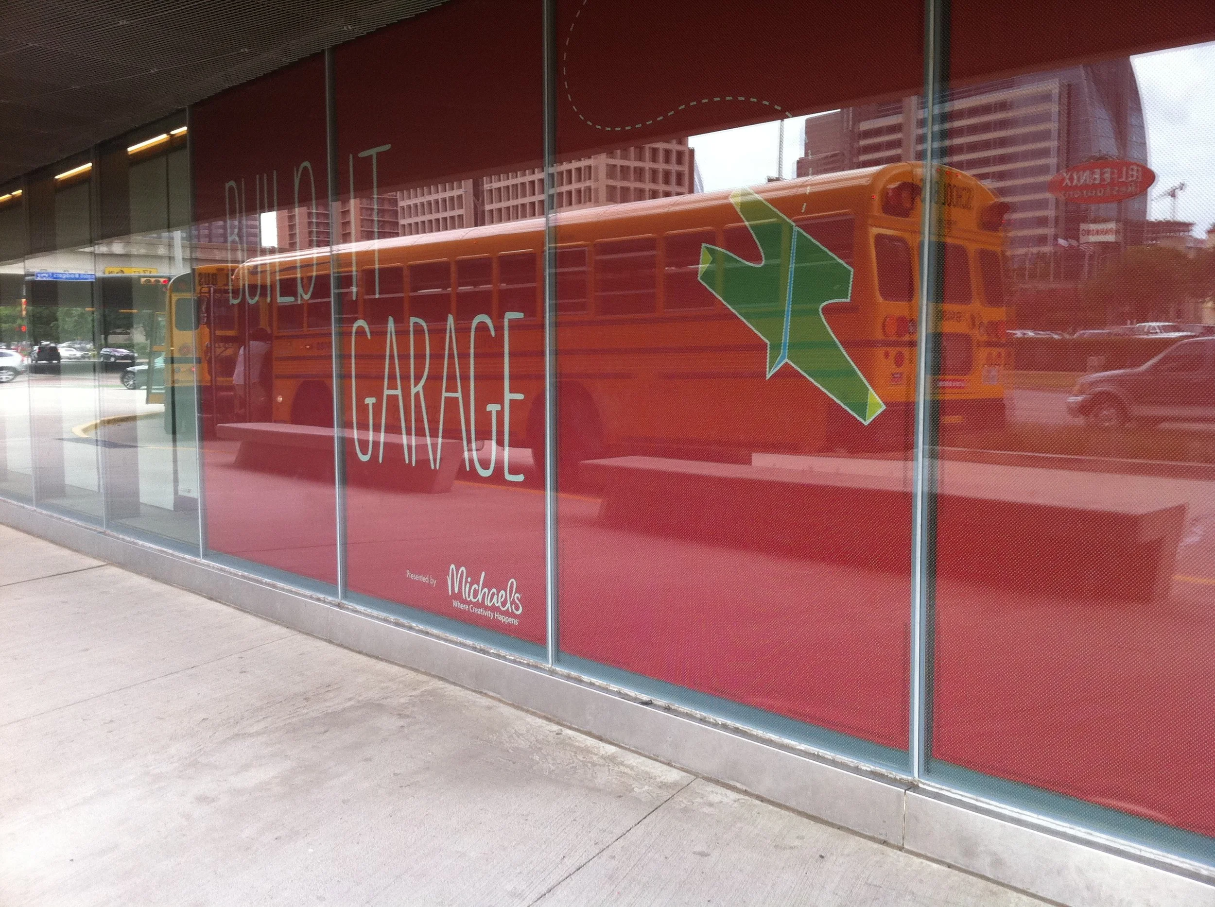 EXTERIOR-PERFORATED VINYL WINDO GRAPHICS