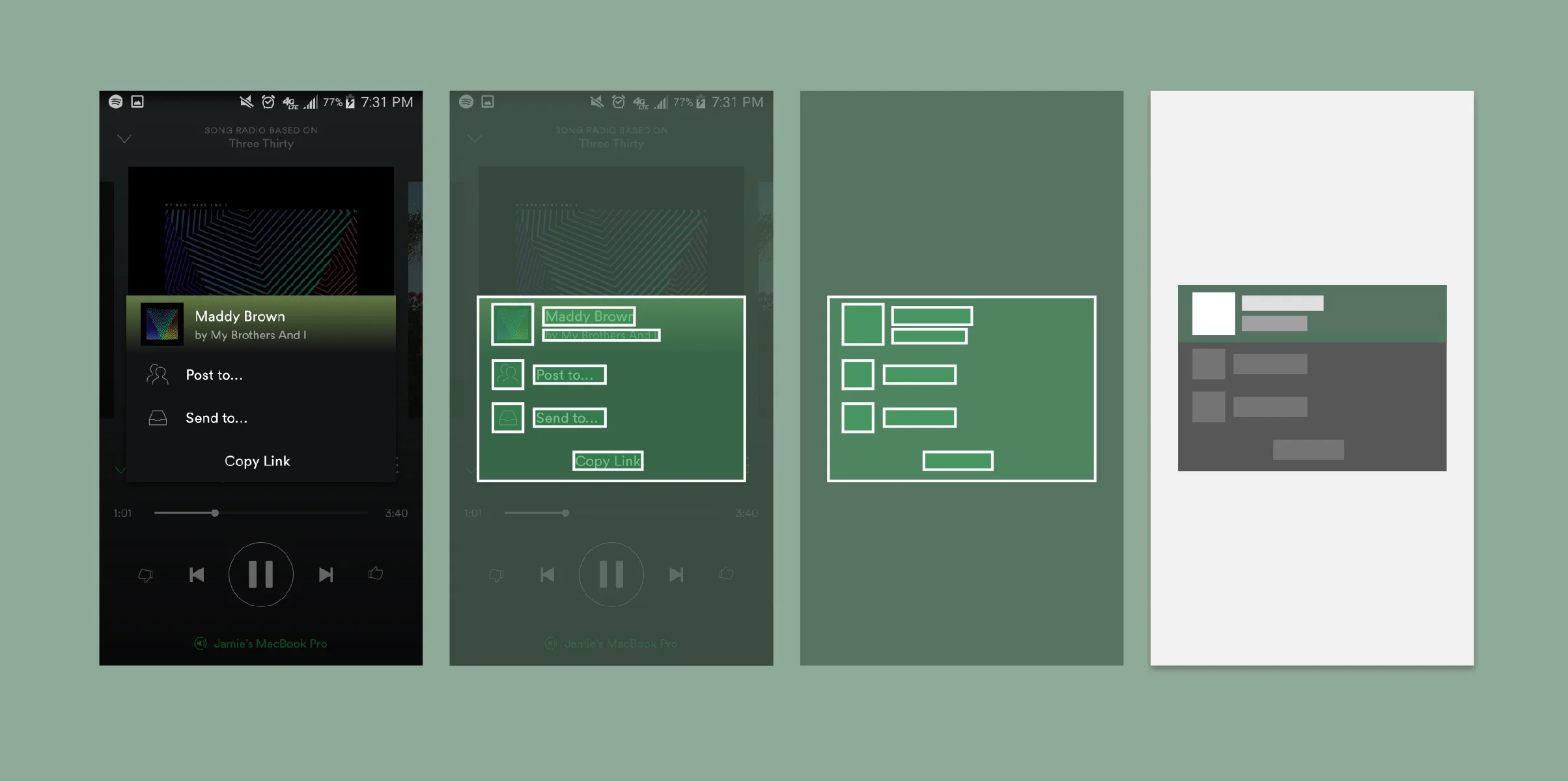 Spotify Mobile Share Window