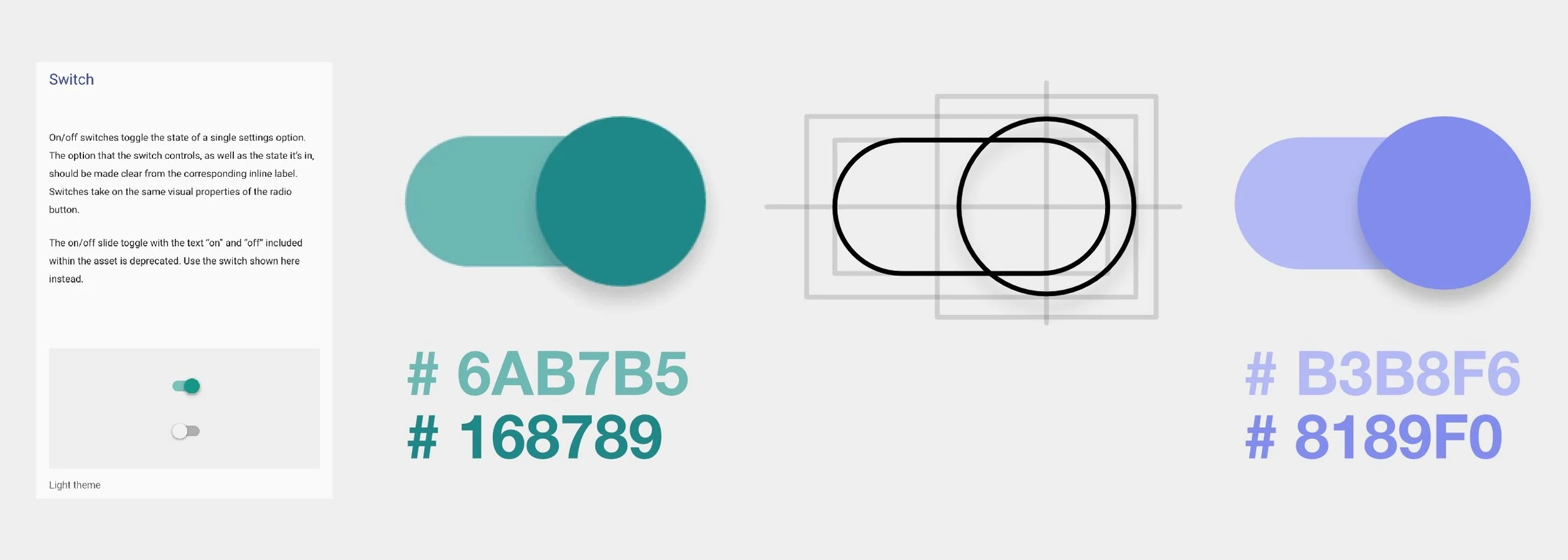 Rebuilding the Google Material Design toggle switch.