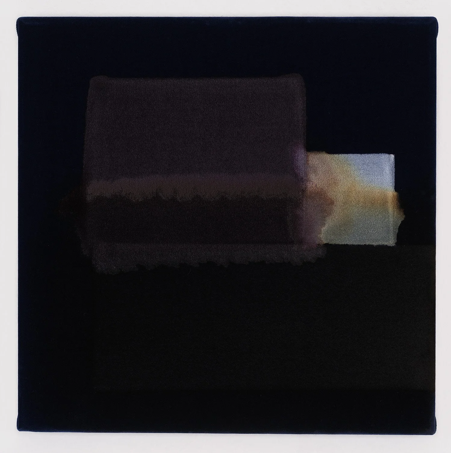   Lie  40 × 40 cm. 2023 painted velvet 