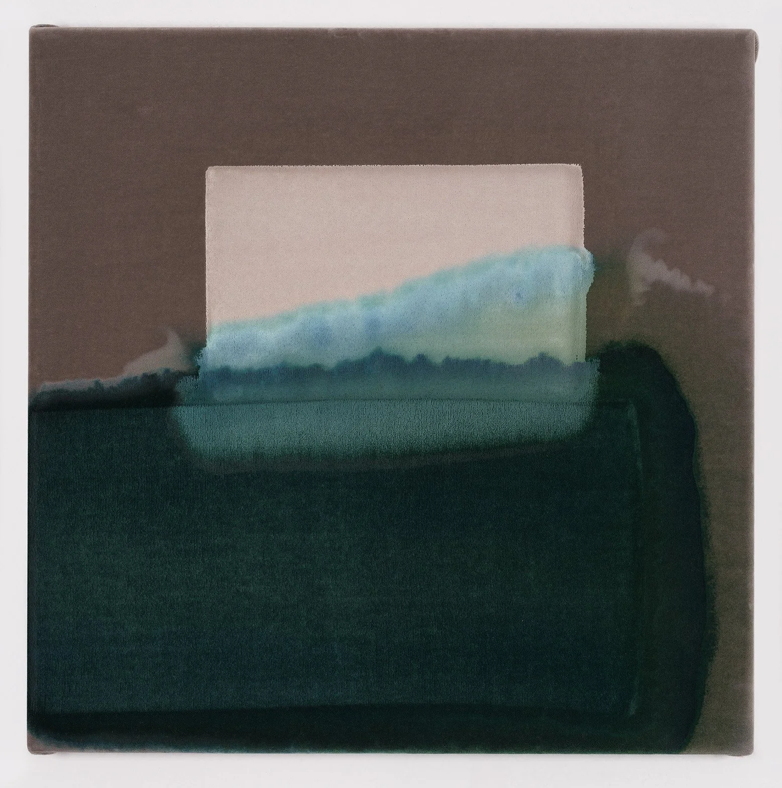   Verse  50 × 50 cm. 2023 painted velvet 