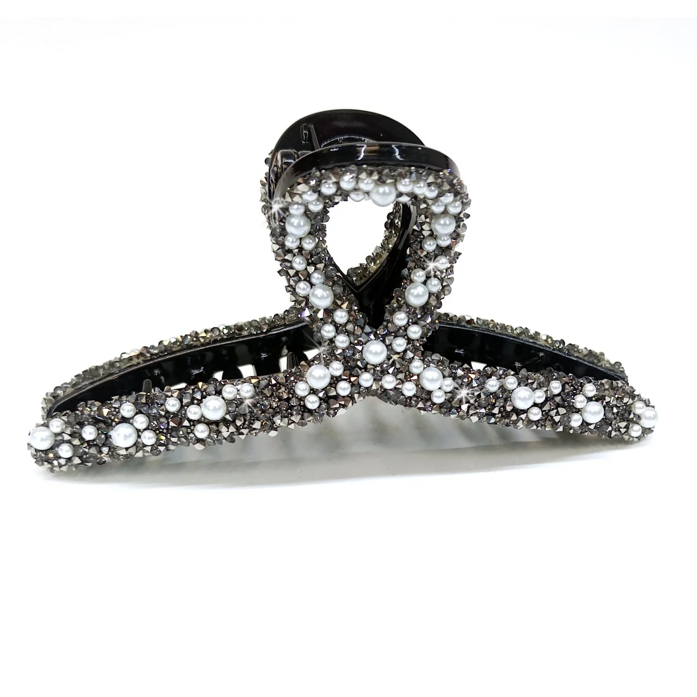 VICTORIAN COLLECTION BLACK PEARL HAIR CLIP (JKH139.BKPO) — Jacqueline