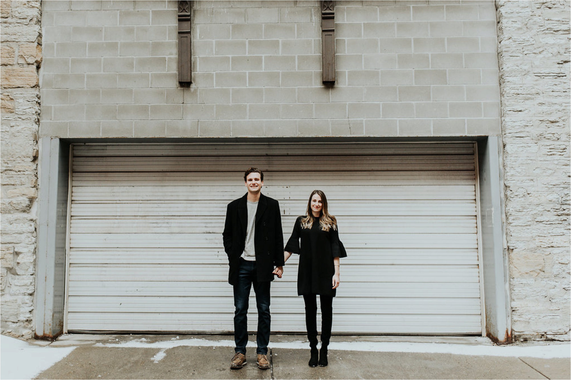 Industrial Winter St Paul Engagement Session