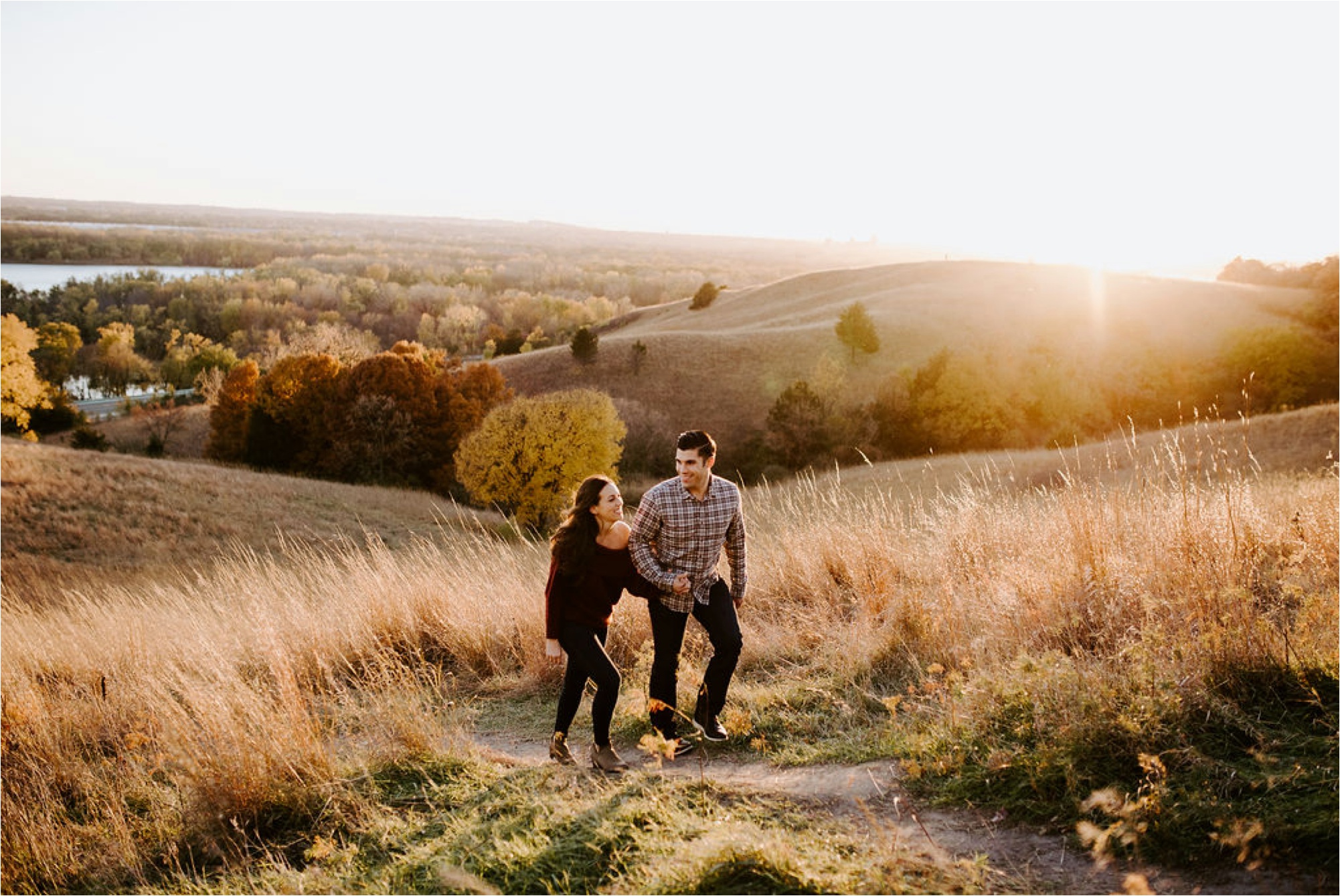  Eden Prarie Bluffs Fall Engagement Session 