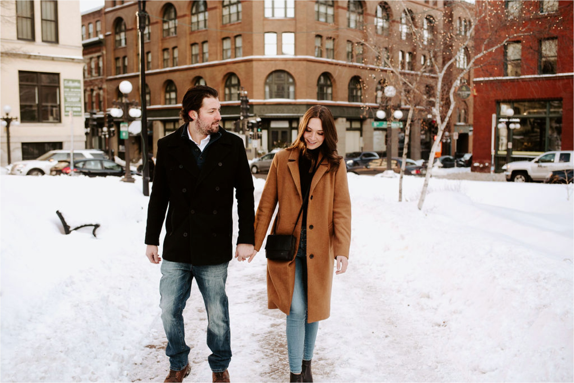 rice park st paul engagement session