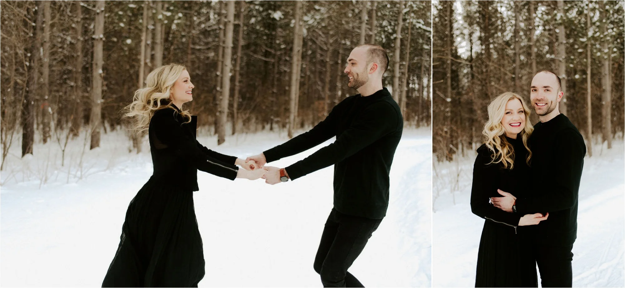Lebanon Hills Regional Park Winter Engagement Session Gretchen and