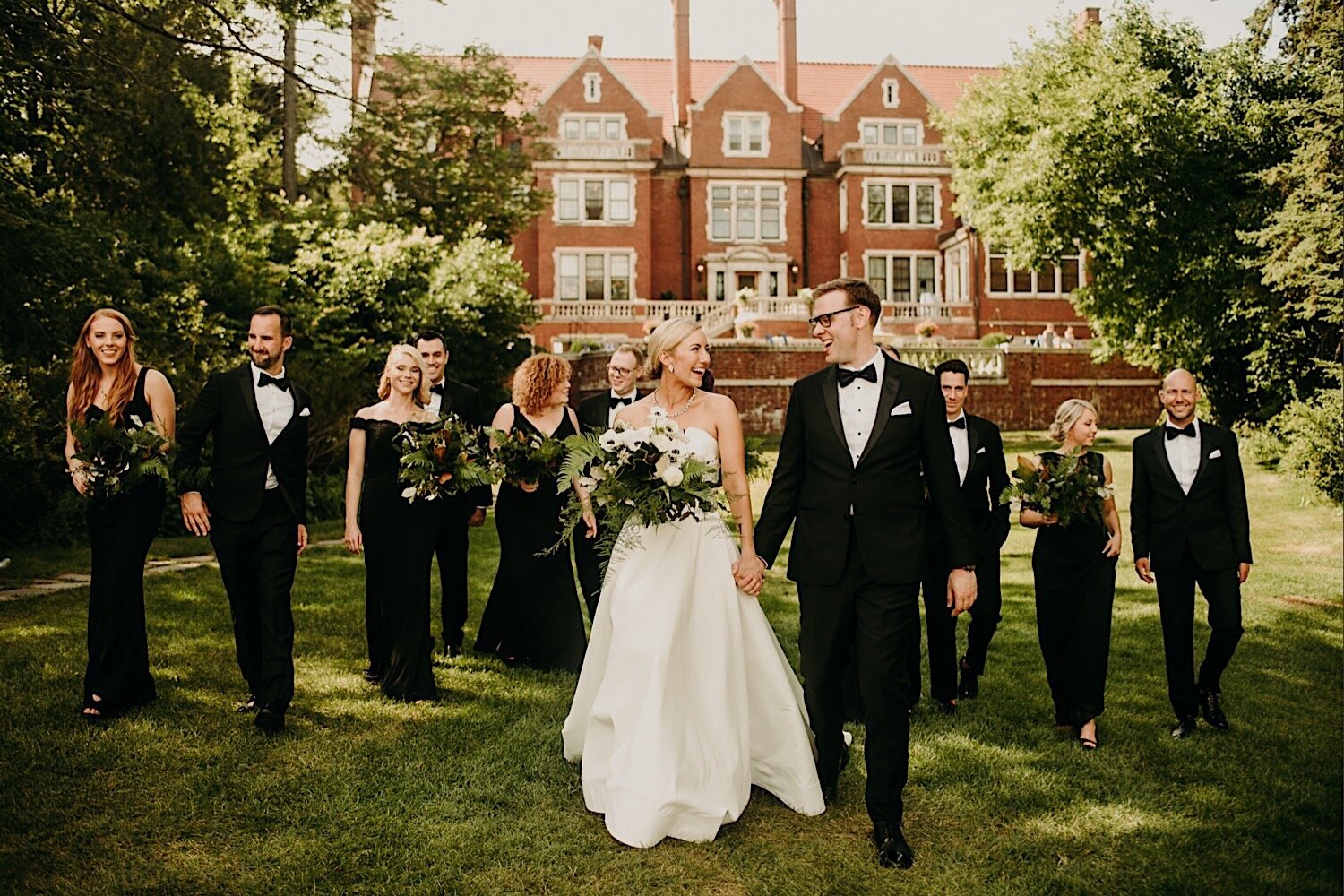  duluth minnesota glensheen mansion wedding party photos 