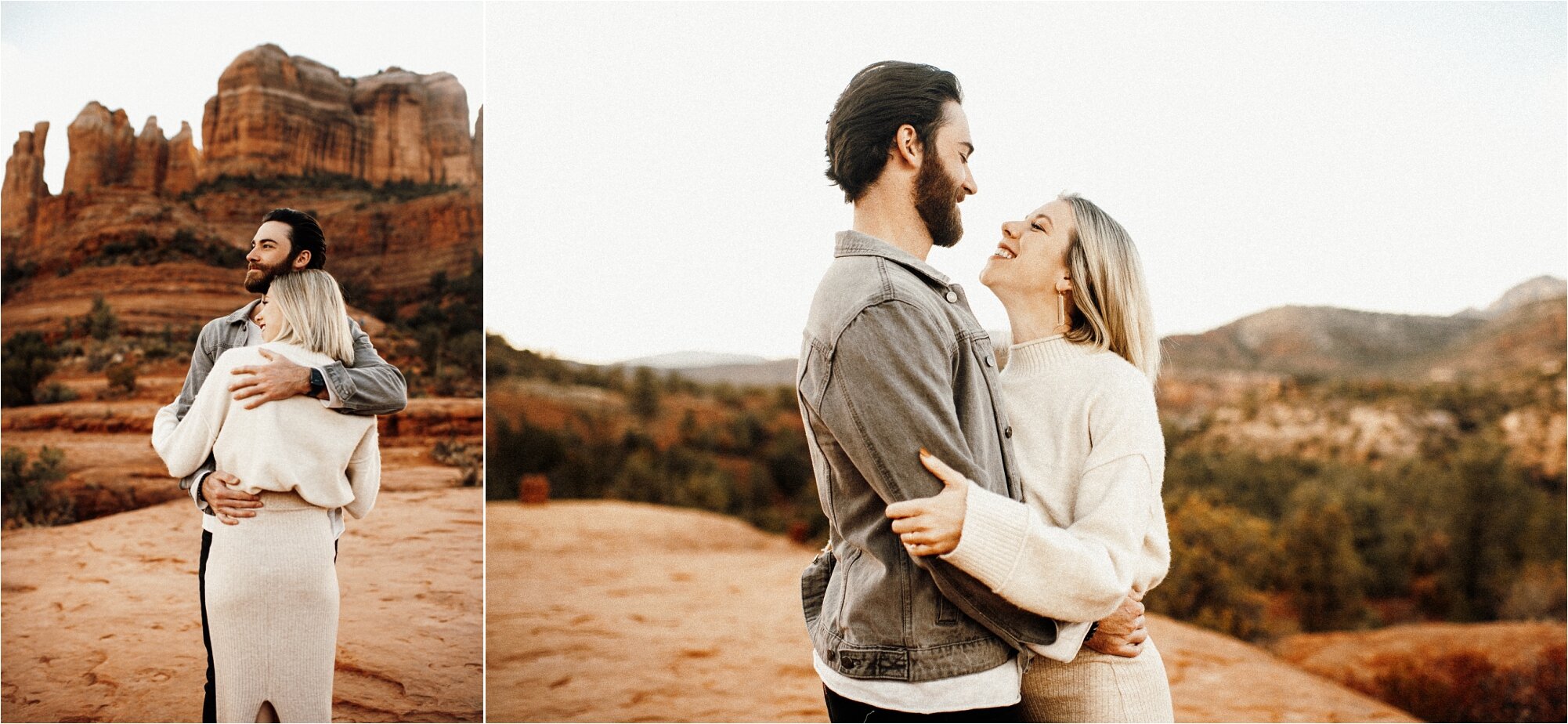  professional photos at cathedral rock with couple outfit inspo inspiration 