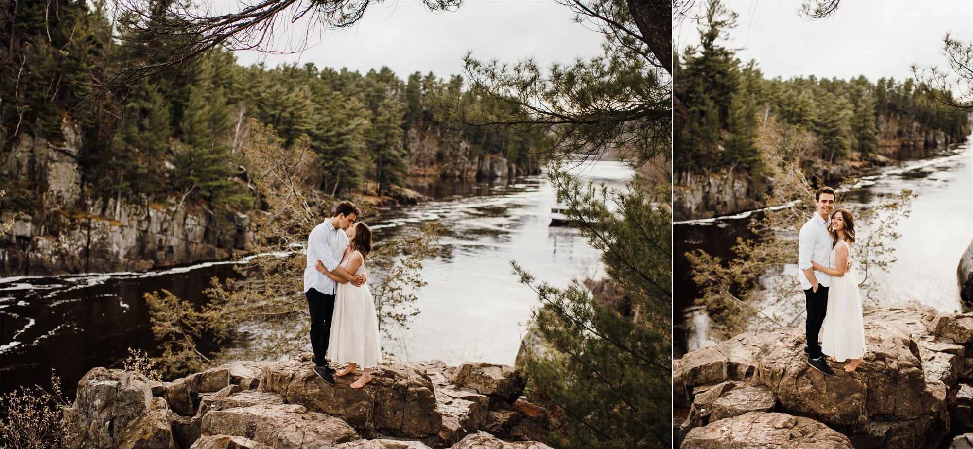  engagement session along st criox river in taylors falls minnesota photography 