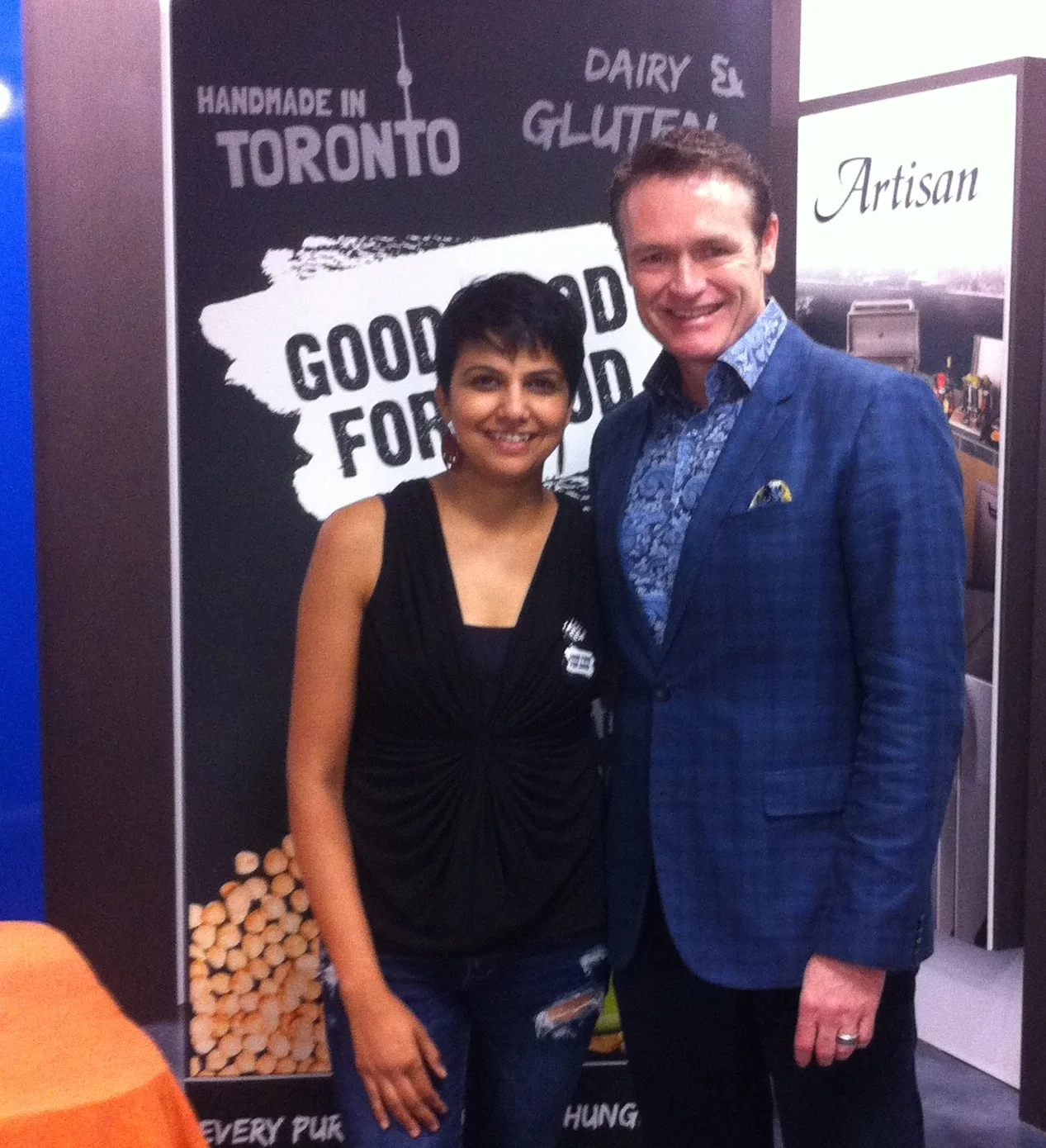 Richa Gupta with Glen Peloso at Distinctive Appliances Showroom&nbsp;