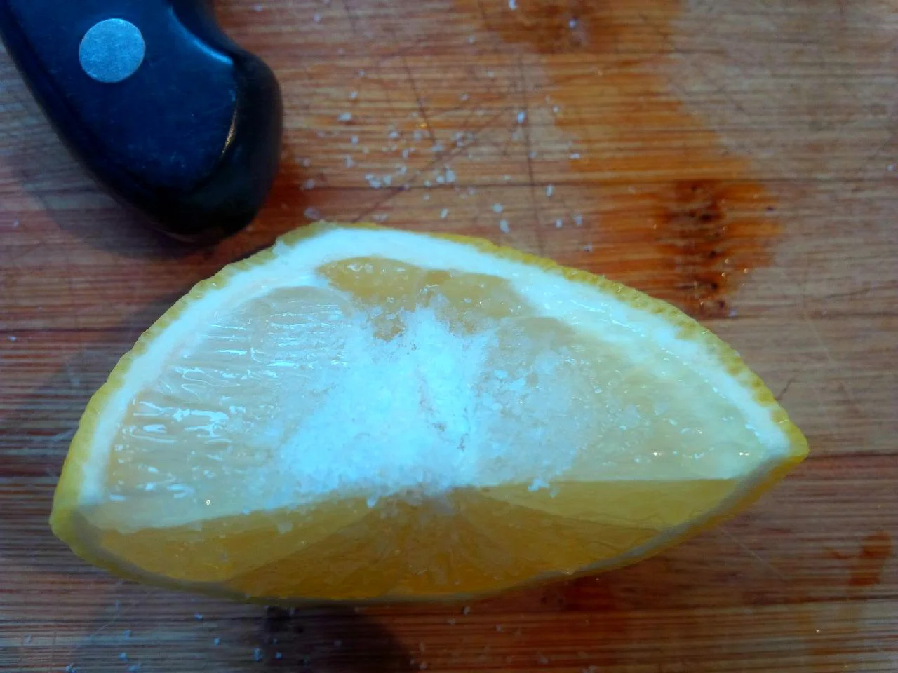 lemon and salt