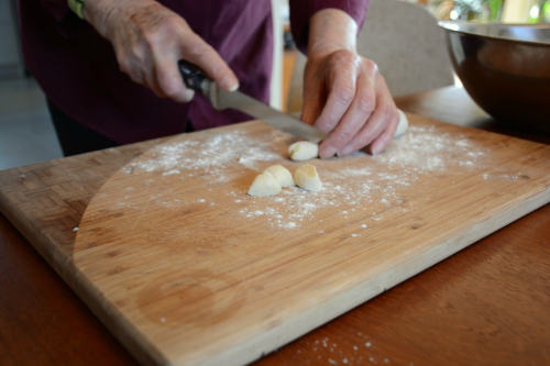 gnocchi ready to cut