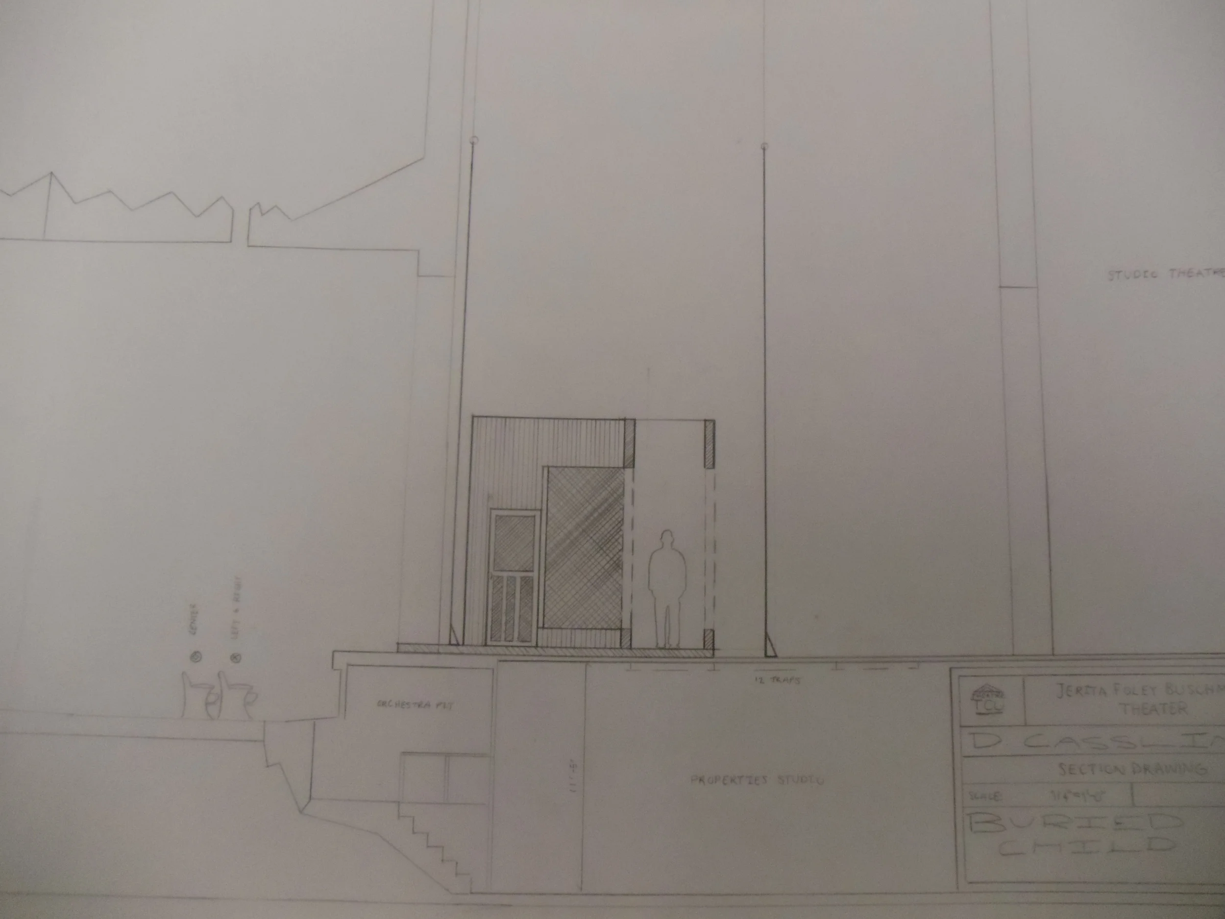  A section drawing from my design of&nbsp; Buried Child.  