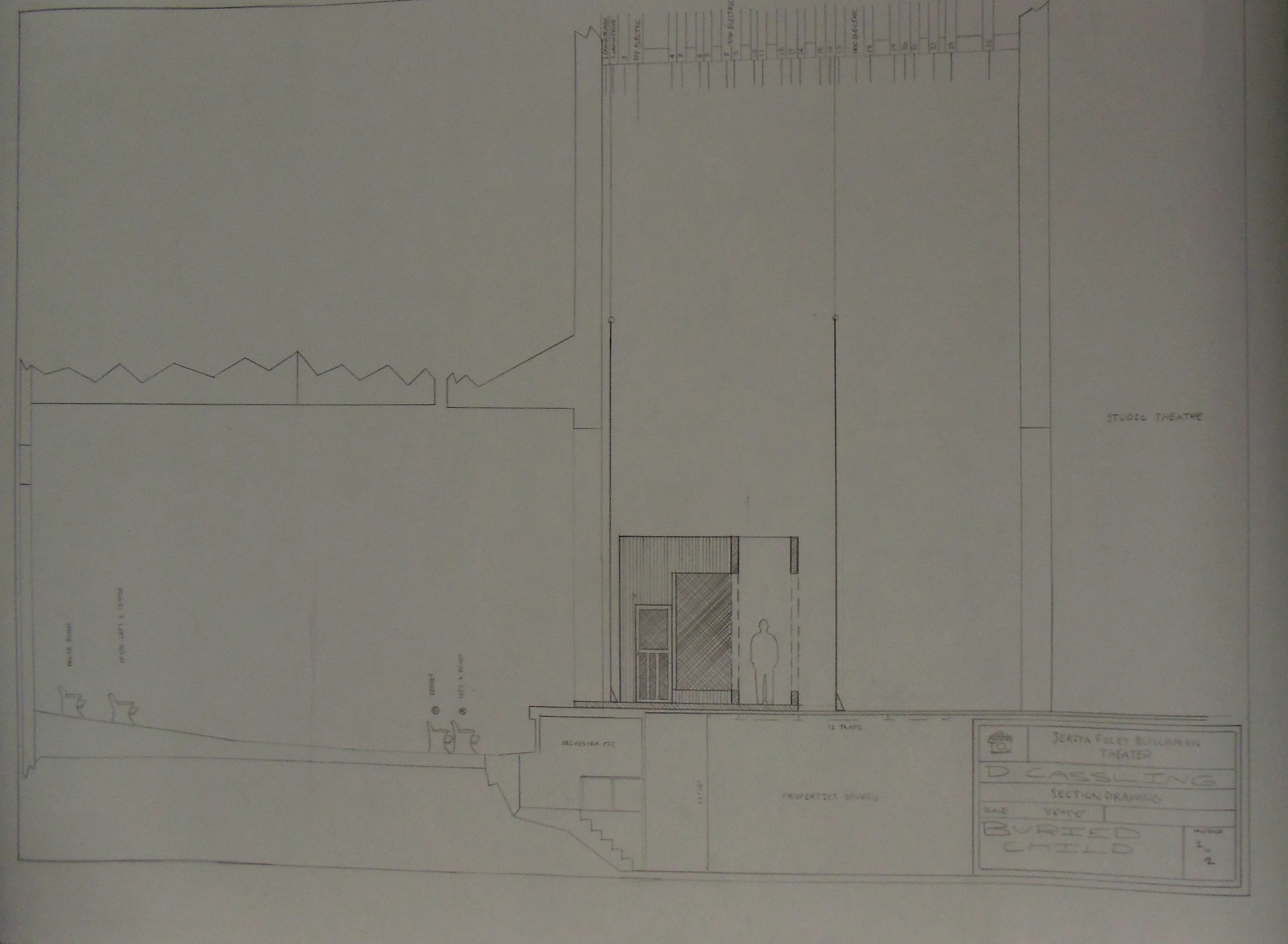  A section drawing from my design of&nbsp; Buried Child.  