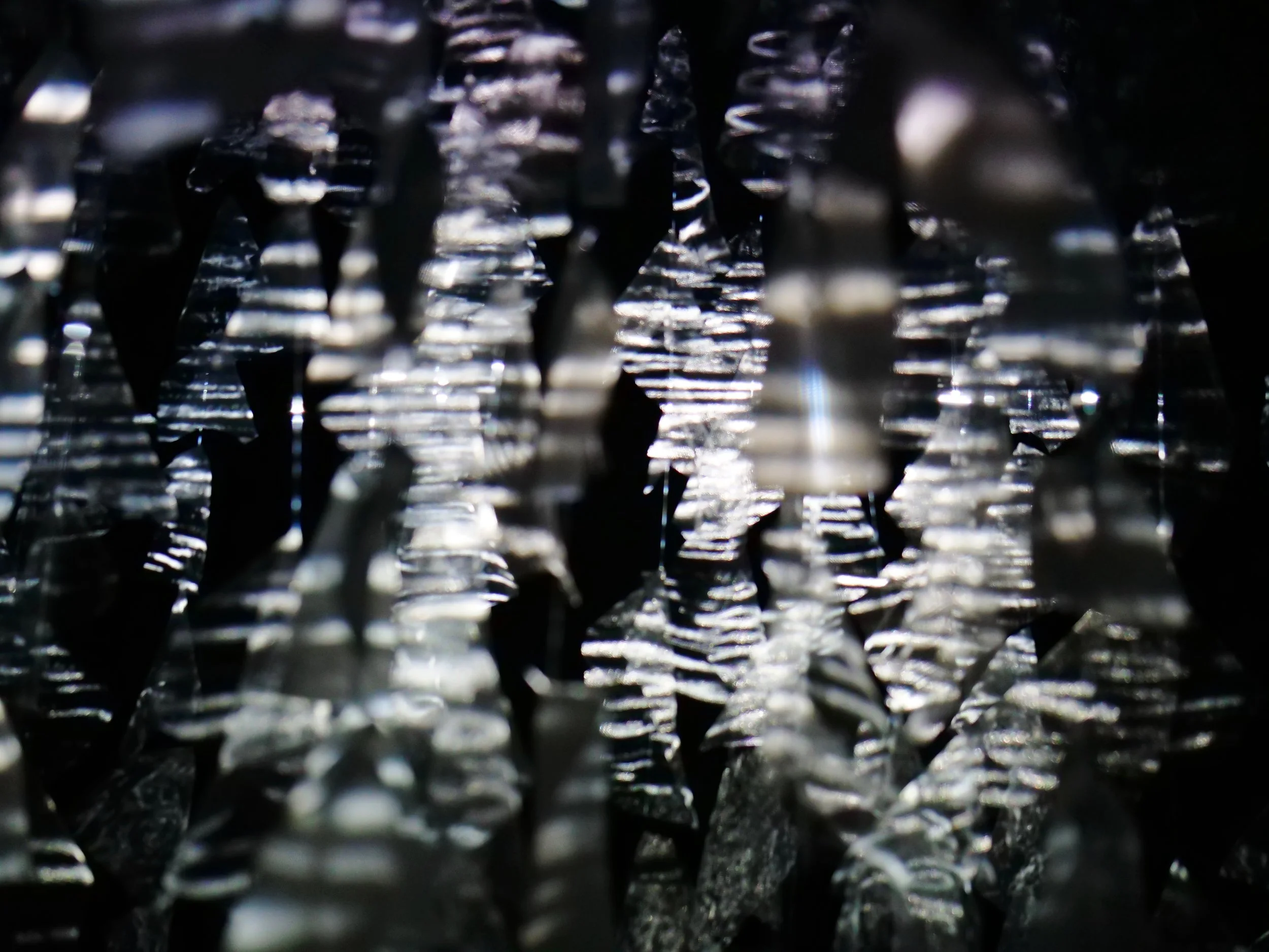 Close up of Digital Forest Installation