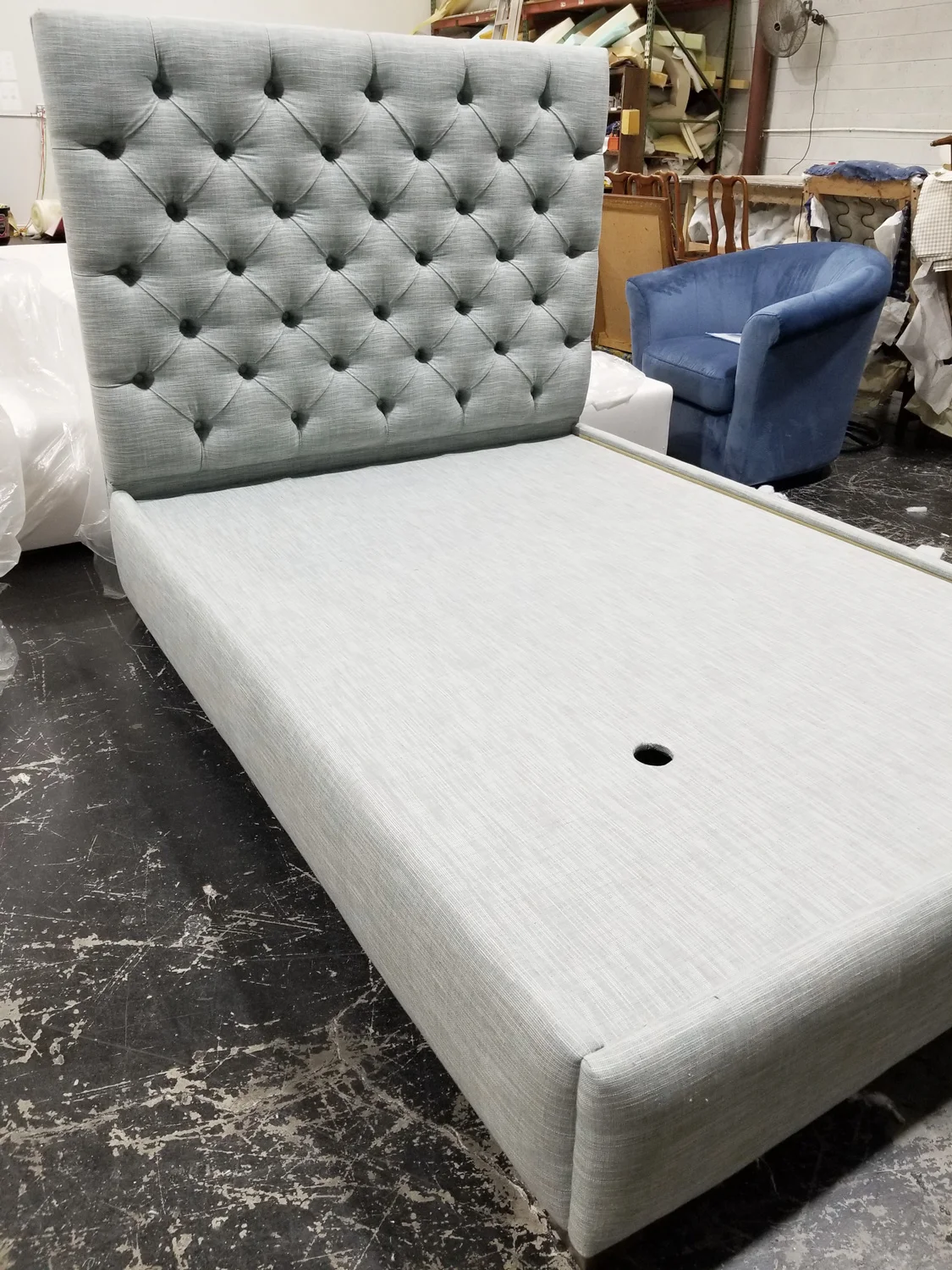 Custom Tufted Headboard and Bed