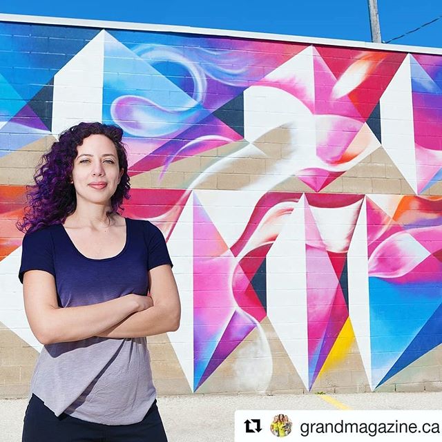 Had the pleasure photographing @stephboutari for @grandmagazine.ca! Such an honour to be photographing a talented artist like her 😄🎉❤️ Have a look at her website and maybe you will recognize some of her work around town! 
www.stephanieboutari.com (