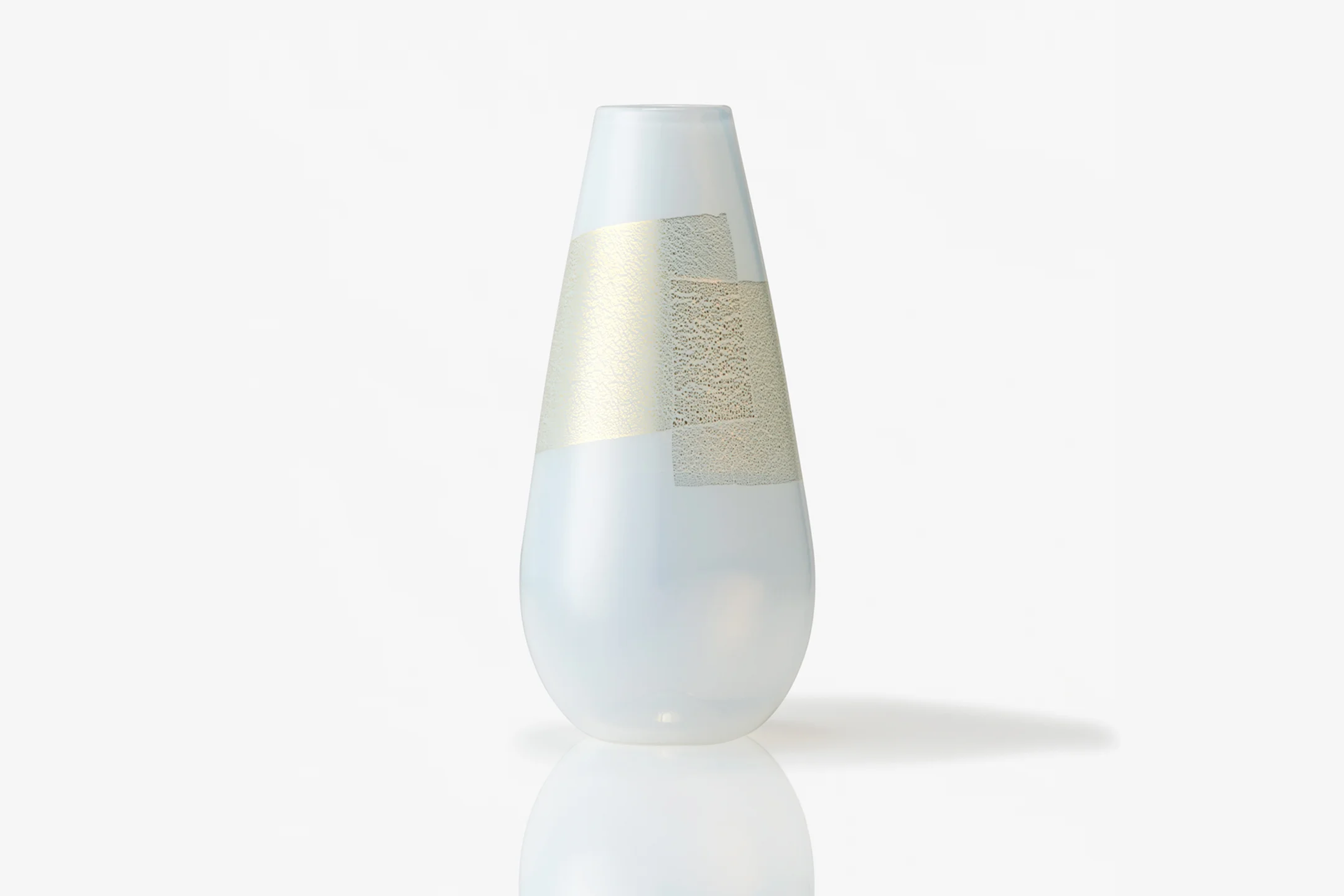 Aurum Tear Drop in Translucent White