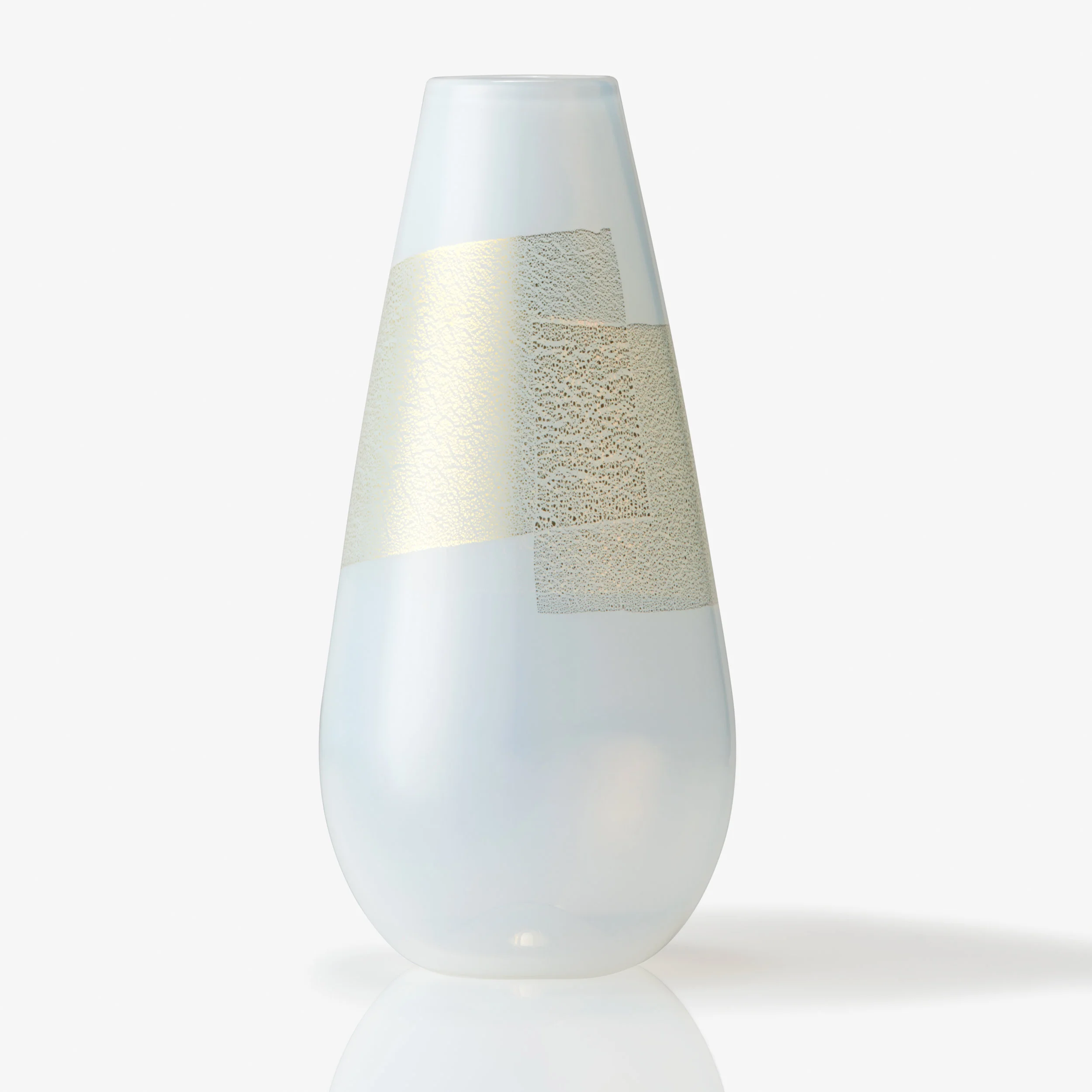 AURUM Teardrop Vase - Translucent White