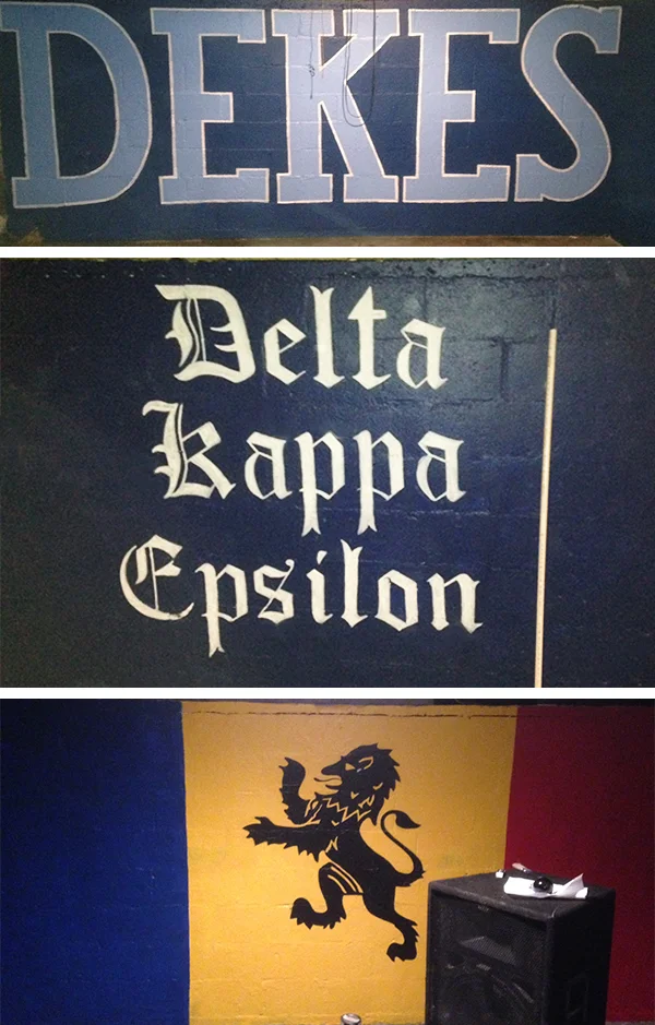 The DKE basement was given a facelift in 2013 when the retaining walls were painted by our sweetheart Casey Davis