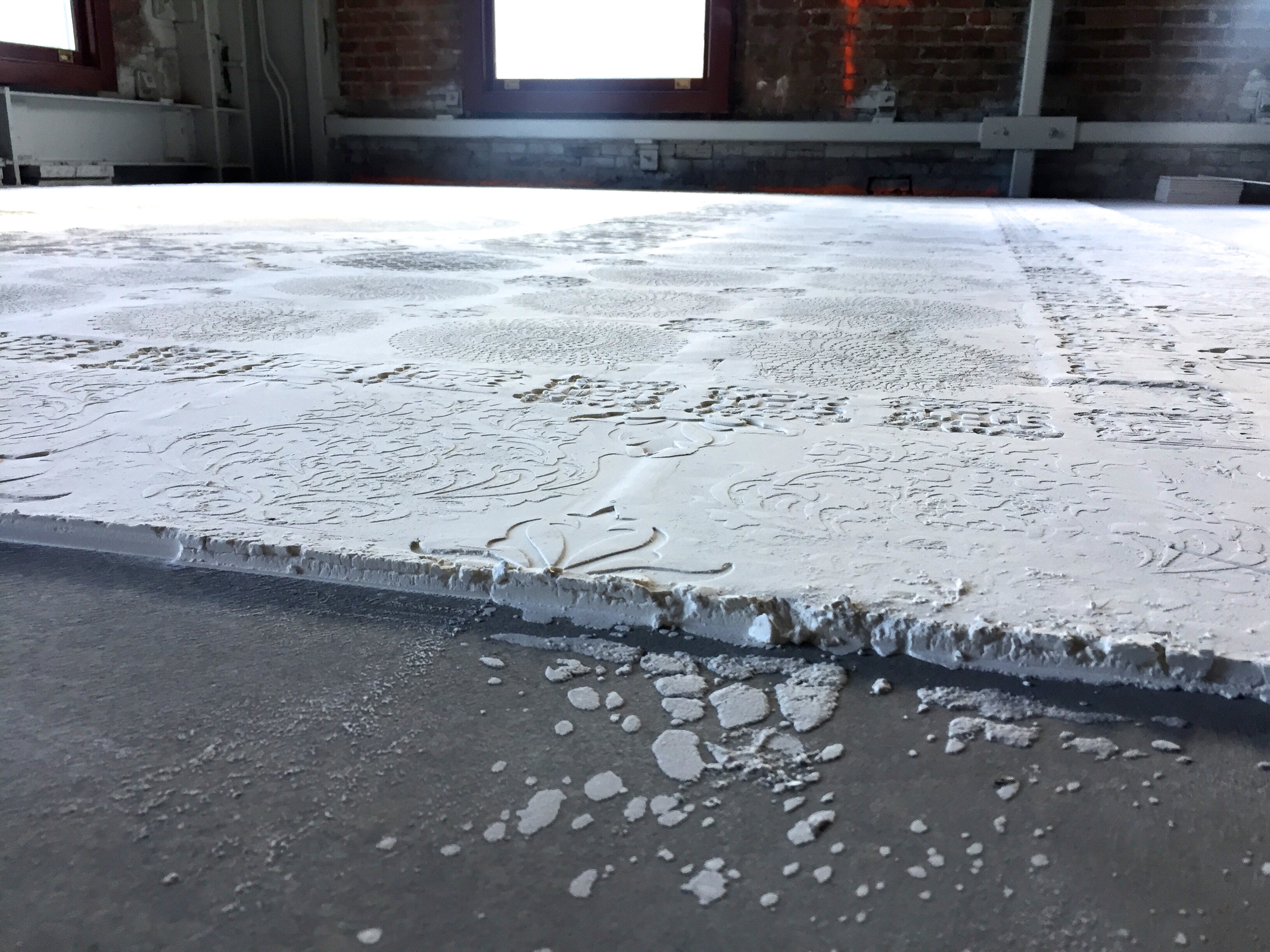 impossible monument (on my eyes and my head) detail baking flour 2015
