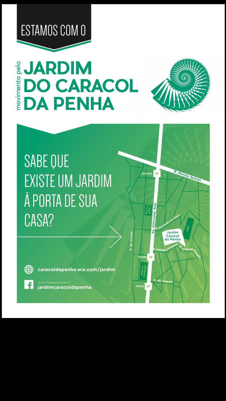 ROTEIRO CULTURAL POR UM JARDIM (29 de Outubro) - Vencedor Orçamento participativo de Lisboa (28 de Novembro)