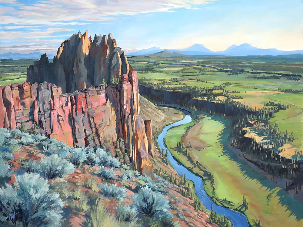 Smith Rocks Artwork Smith Rock State Park Misery Ridge