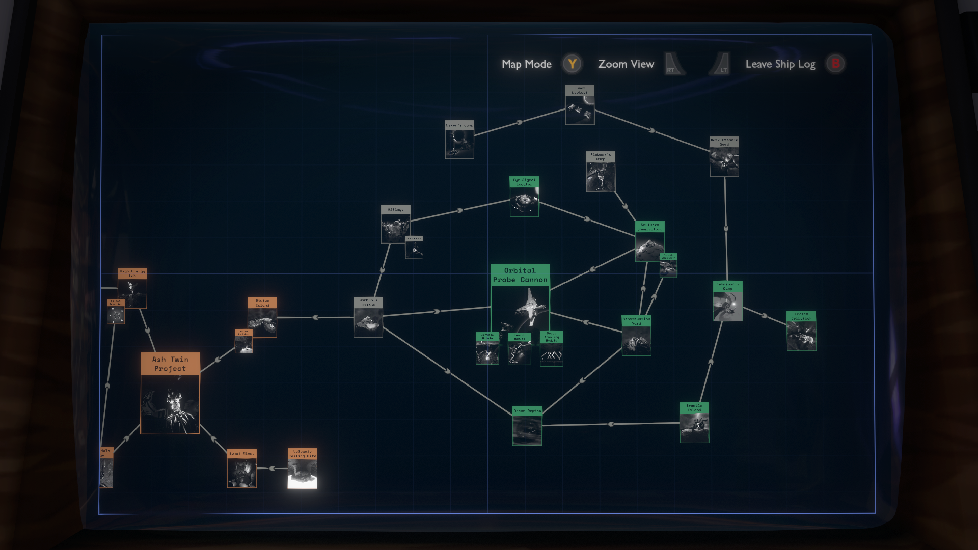 Outer Wilds Ventures: Interactive Ship Log