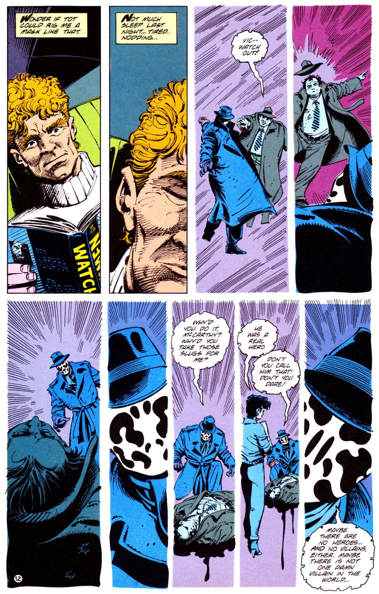 Alan Moore's Watchmen & Rorschach  Does He Set A Bad Example?
