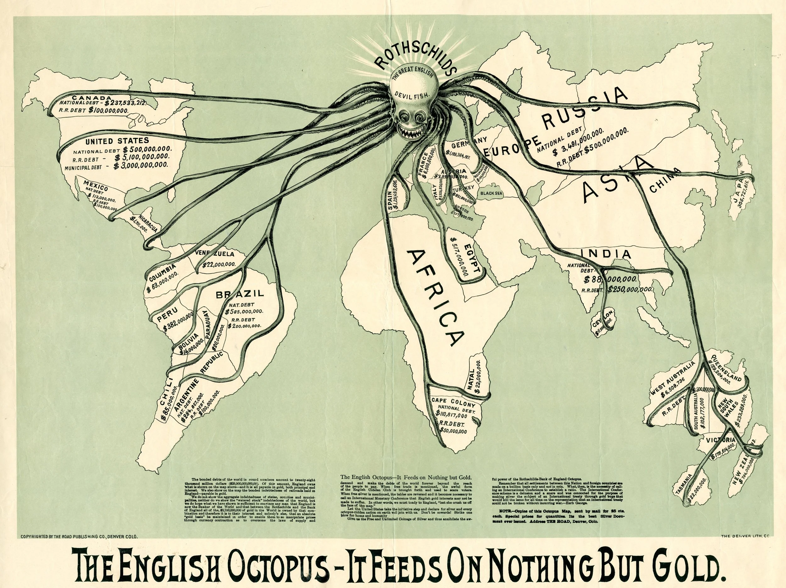 Octopus Map NST #1396: Octopus maps (1870s-1910s) — The Vault of Culture