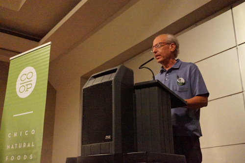 Scott pasionately speaking about his co-op experiences. 