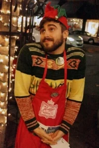 The trapped employee in happier times